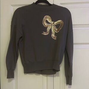 Abercrombie Kids Sequined Bow Sweater Top Size 11/12 LIGHTLY USED